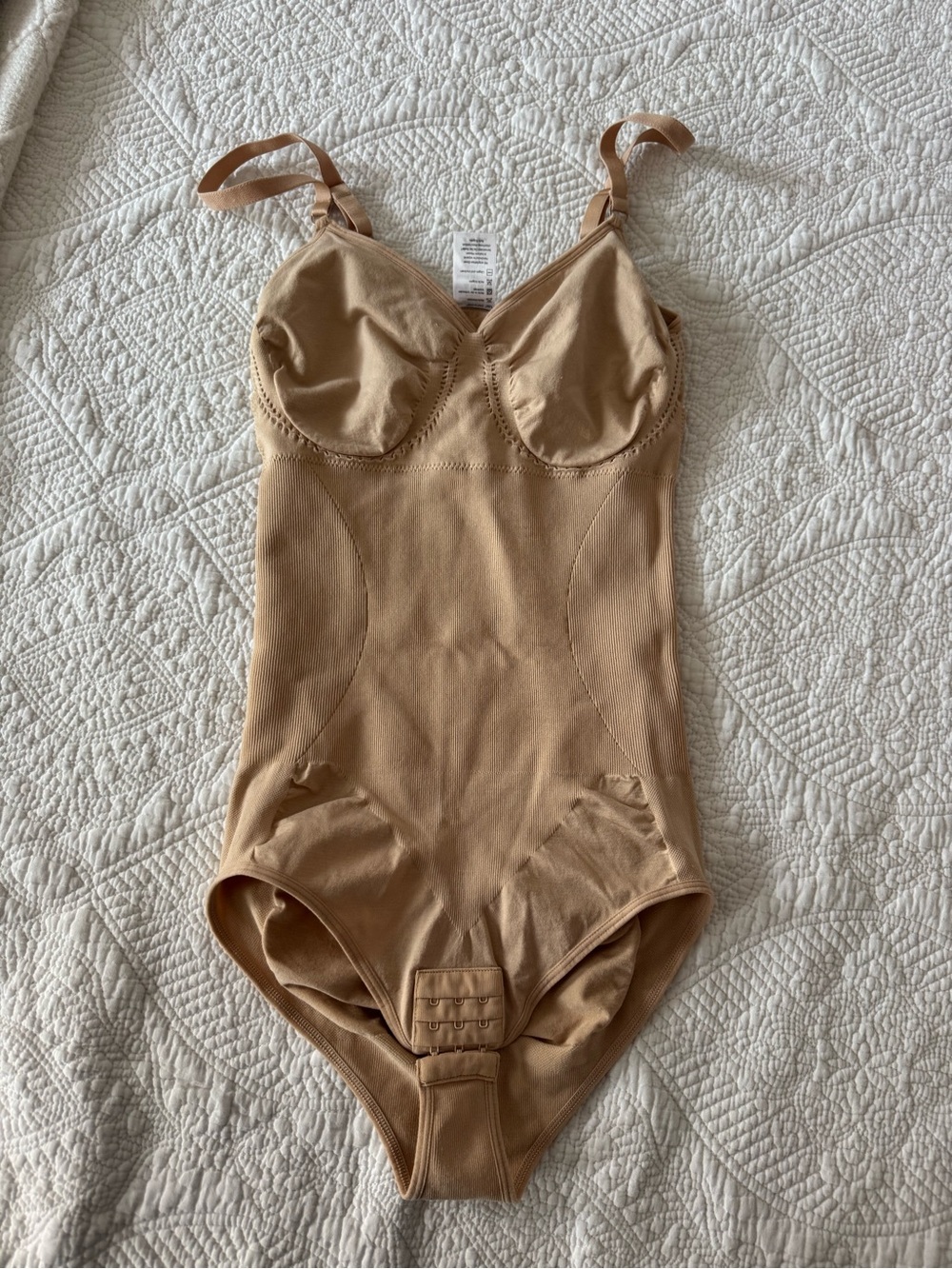 Sculpting Nude Bodysuit with Adjustable Straps